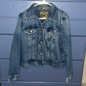 Michael Kors dark Denim Jean Jacket sz L